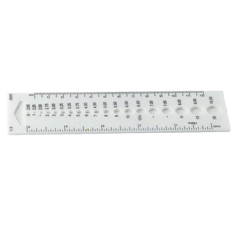 Crochet Hook DIY For Knitting Needles Sewing Tools Needle Gauge Sewing Ruler Measure Ruler