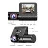 2/3 Channel Car DVR Three-Lens Inside Vehicle Camera Recorder Video HD1080P Dashcam Loop Recording Car Charge