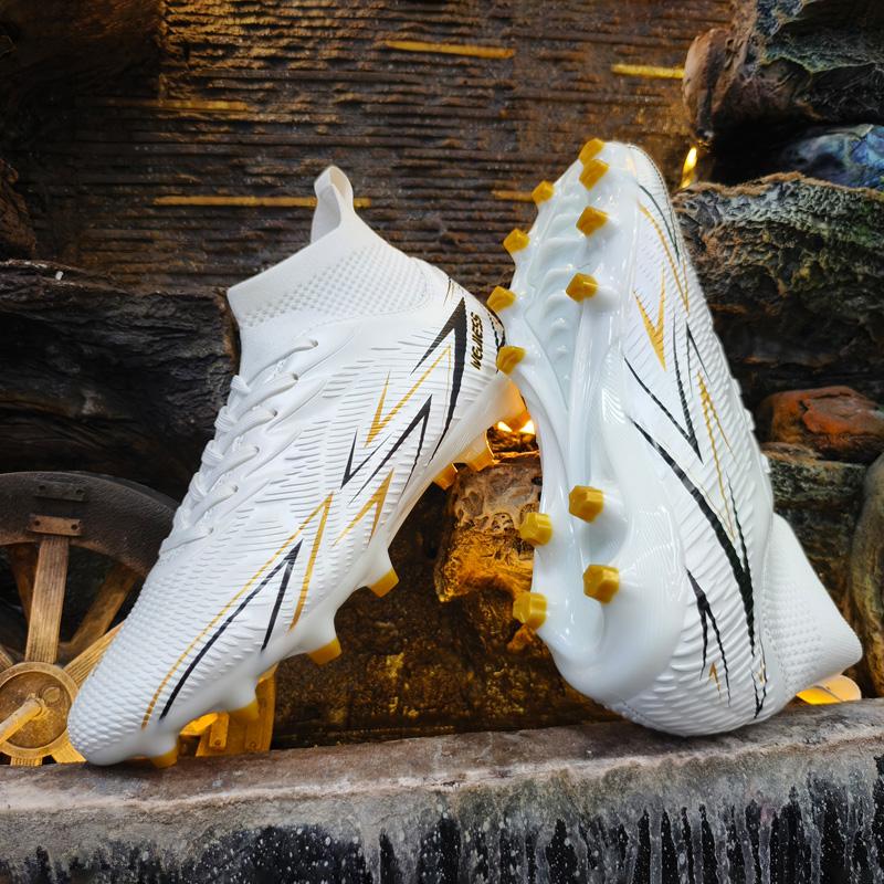 Unisex Fußballschuhe sind Schnürschuhe mit hochelastischen Socken, Trainingsschuhe für Kunstrasen und Outdoor-Sporttraining