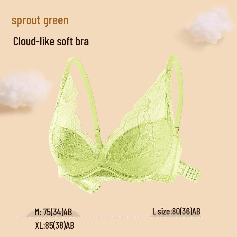 

Женский беспроводной бюстгальтер с эффектом пуш-ап, из дышащей ткани, мягкий как облако, чашка AB средней толщины L: 80(36) AB