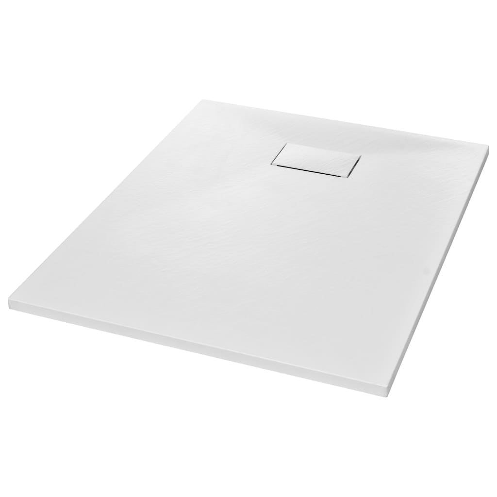 Vidaxl Shower Tray, SMC, White, 100 X 80 Cm