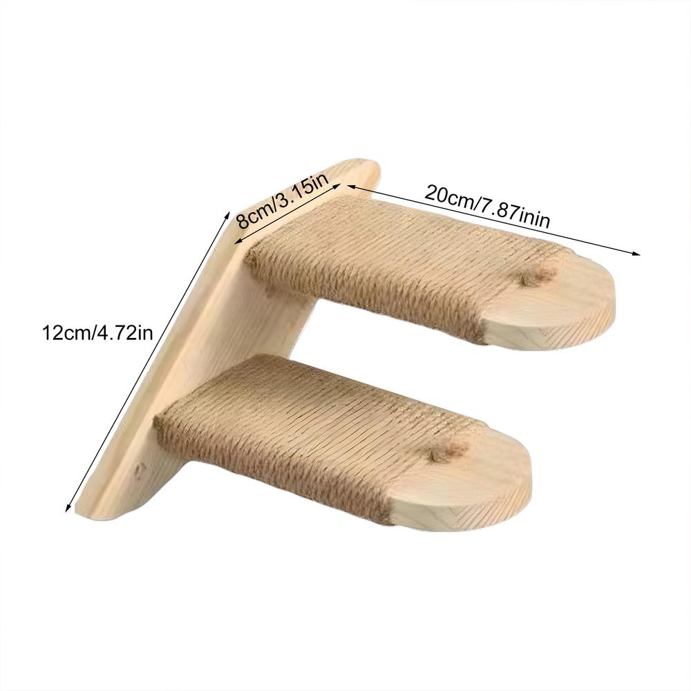 Cat Climbing Shelf Wall Mounted Sturdy Cat Climbing Steps Cat Stairway Cat Climbing Shelf Space-Saving Cat Stairs & Steps For