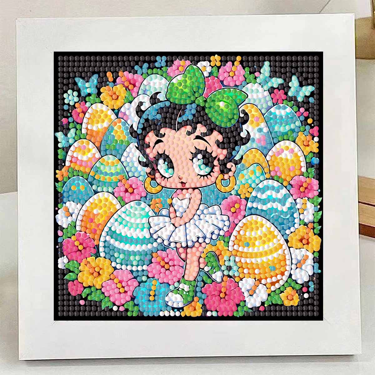 

Набор для алмазной вышивки «Сделай сам» с рамкой, Женщина, полная круглая мозаика 5D, набор для вышивания крестиком «Сделай сам», украшение для дома с рамкой, коллекция хобби для рукоделия Round 15x15 cm with frame