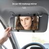 HD Car Sun Visor Plate Portable Makeup Mirror For Girls Women Strap Installation No Light Mirror Auto Interior Accessories