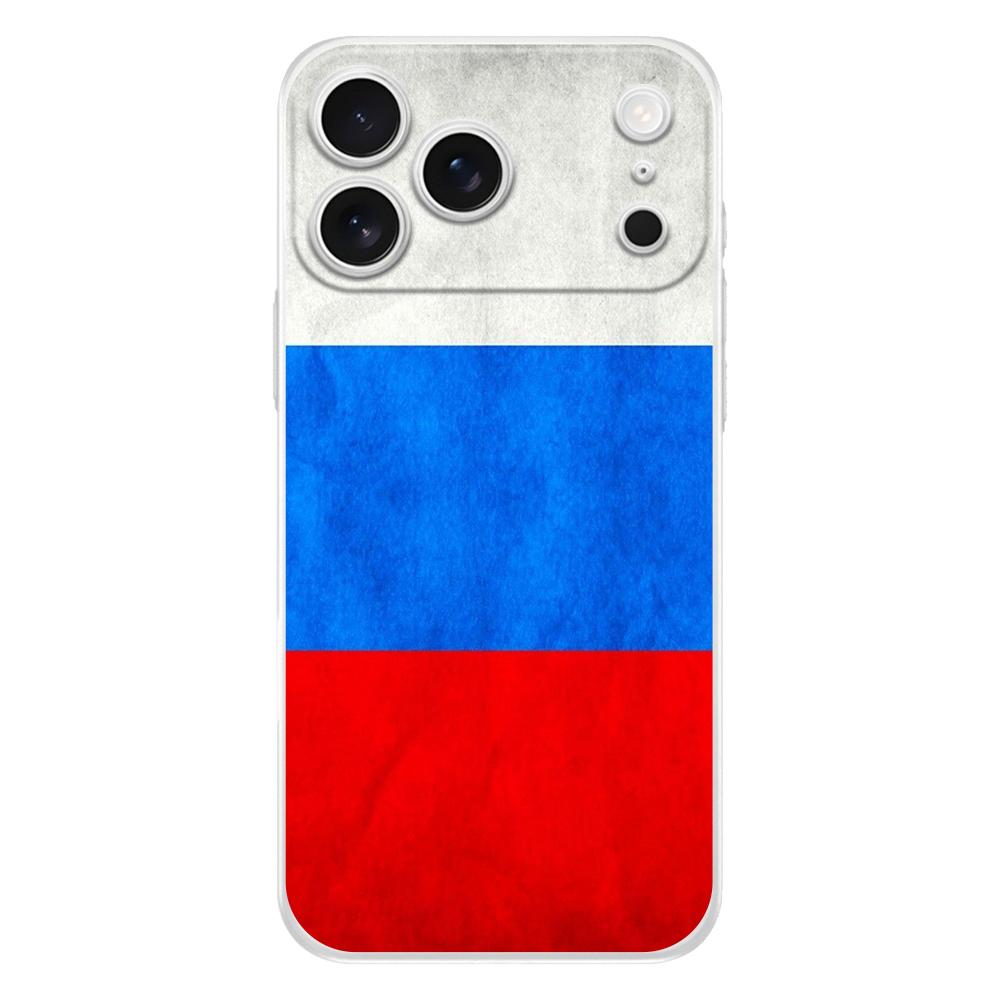Soft Clear TPU Phone Case For iPhone 17 Air 16E 16 11 15 14 Pro MAX 12 13 7 8 Plus SE Easter Cover Protection Russian Flag
