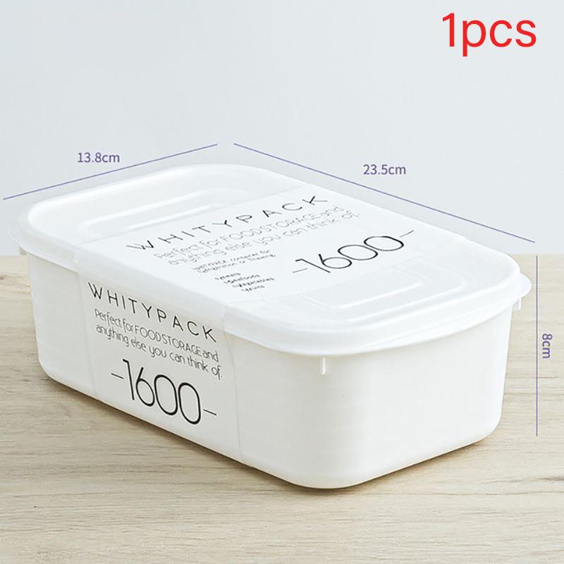 Bílé Nádoby Čerstvá Krabička Kuchyňské Skladování Lednička Nádoby na Skladování Potravin Kuchyňské Skladování Potraviny Uzavřené Kuchyňský Organizér