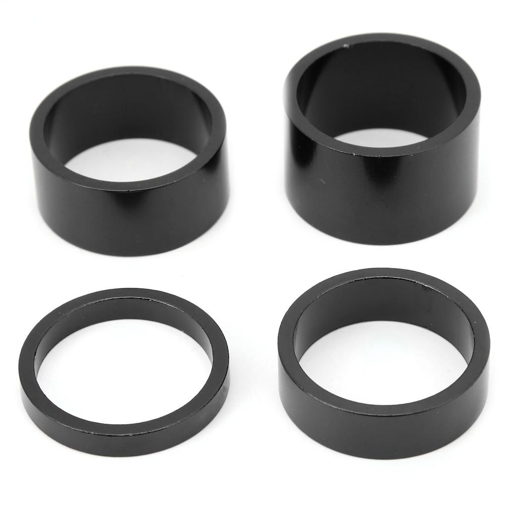 4ks/sada Podložka přední vidlice jízdního kola Podložky pod hlavové složení 5 10 15 20 mm Podložka pod představec hlavového složení Těsnění Černá