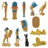 12 Pcs Ancient Egypt Egyptian God Goddess Figurines Set PVC Miniature Statues Set