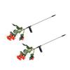 2pcs LED Solar Flower Lights Waterproof Artificial Rose Garden Lamp for Outdoor LandscapeRed