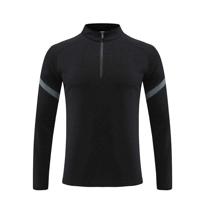 Spring 2024 Men's Half-Zip Long-Sleeve Fitness Sweatshirt for Running and Training