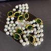 Simulation Pearls Necklace for Women Winter Sweater Chain Palace Style Vintage Jewelry Collar