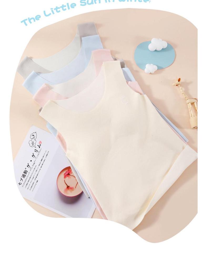 Girls' Warm Vest & Bra for Elementary To Junior High Students - Autumn/Winter