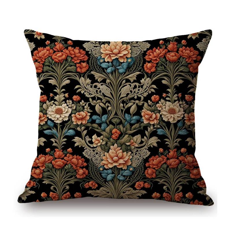 Pink Strawberry Rose Ivy Orchid Compton Classic William Morris Style Home Decorative Sofa Throw Pillow Case Cushion Cover Case