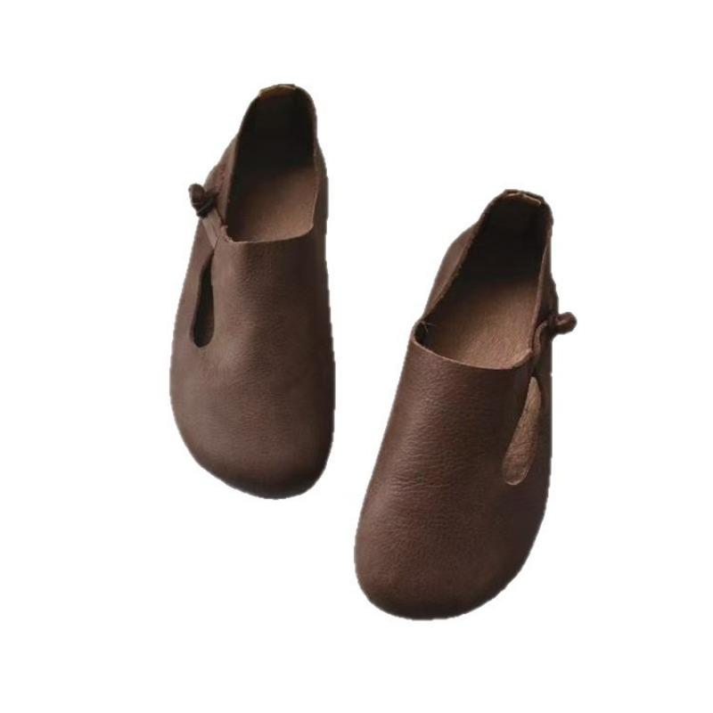 Flat-soled Single Shoes Autumn New Fairy Shoes Versatile Literary Shallow Mouth Soft Sole Retro Doudou Shoes