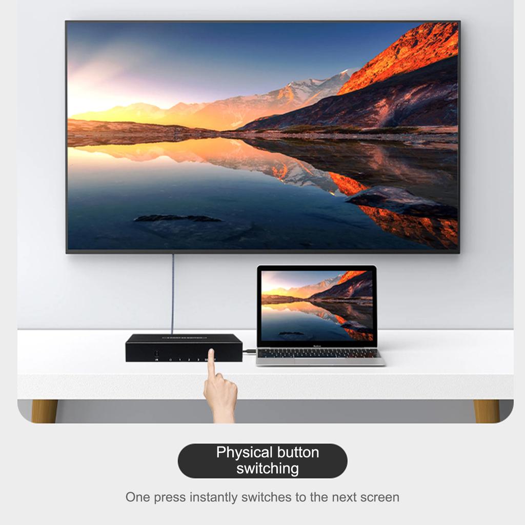 High-Definition Multimedia Interface Switch 5 In 1 Out Switcher Box High-Definition Multimedia