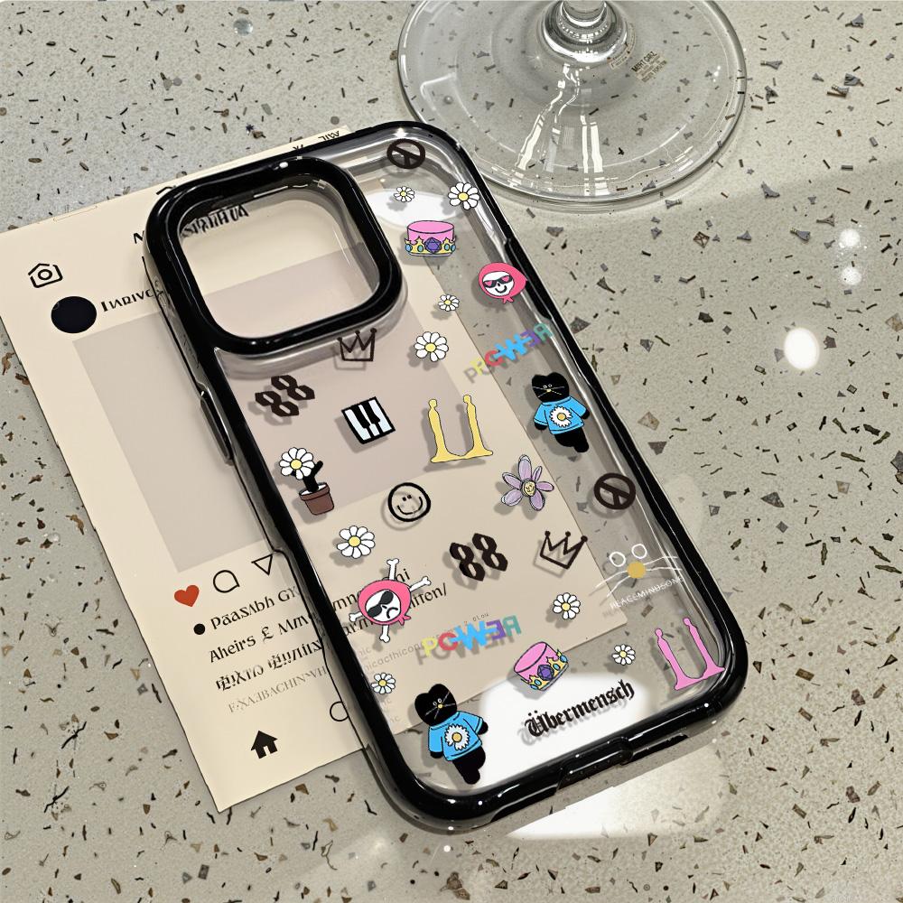 Acrylic Phone Case for iPhone 11 12 13 14 Pro 12 14 16 Pro Max for Samsung A16 A36 A56 S24 FE High-quality Painted Anti-fall Mobile Phone Case
