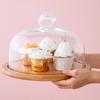 Kuchen Display Tablett Weiß Stand Gebäck Dome Abdeckung Mini Pfannen Cloche mit Deckel Zeigen Rack Käsekuchen Stabile Platte Lebensmittel