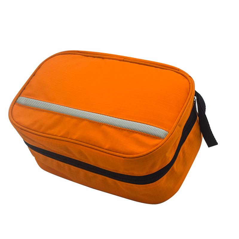 1Pc Three In One Travel Wash Bag Portable Hanging Storage Bag Nylon Waterproof Dry Wet Separation Cosmetic Wash Supplies Storage