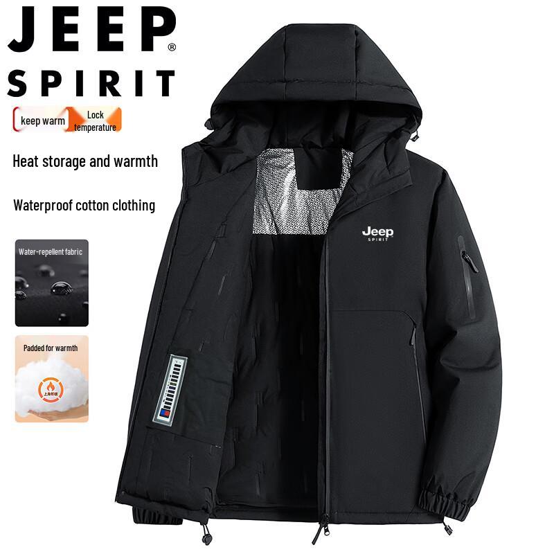 JEEP SPIRIT Men's Winter Hooded Puffer Jacket