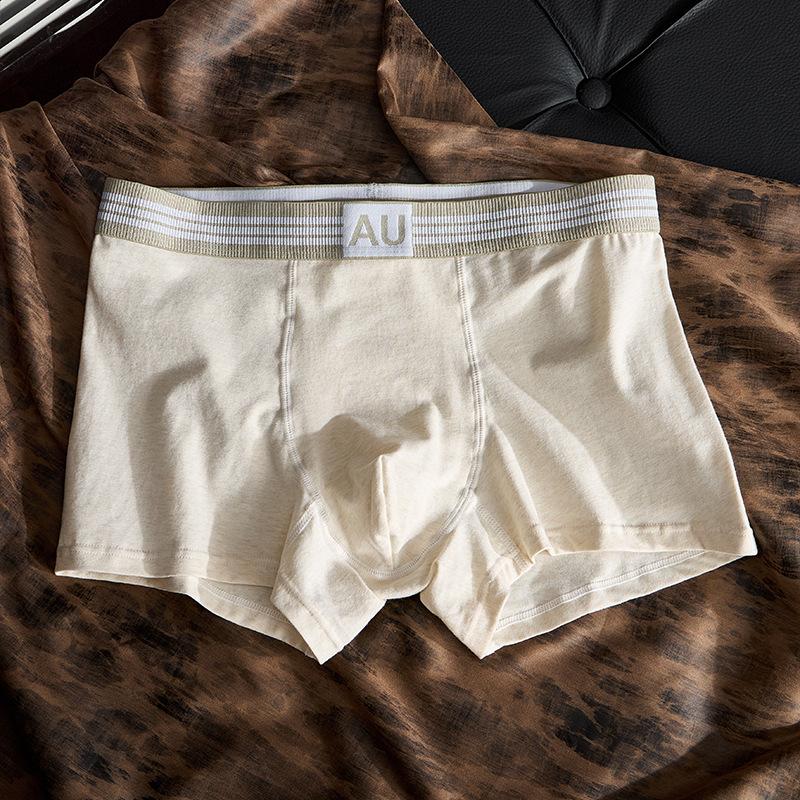 Plus Size Men's Spring and Summer Pure Cotton 10A Antibacterial Breathable Briefs
