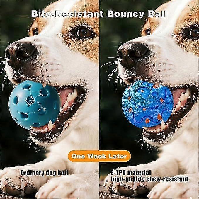 Interactive Dog Ball, Self-Moving Dog Toy with Auto-Rolling & Bouncing, E-TPU Material, IP54 Waterproof, Motion-Activated, for Small/Medium/Large Dogs
