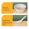 OEING Ivory White Disposable Rice Husk Tableware Set