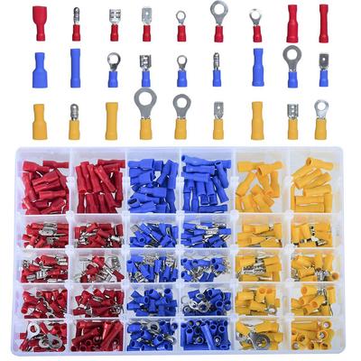 480Pcs Assorted Crimp Terminals Set Insulated Electrical Wiring Connector Kit