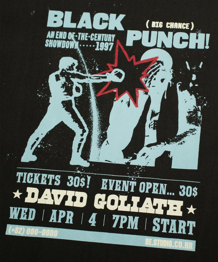 Kaegteoseudoneosmakes Black Punch T-Shirt - Charcoal