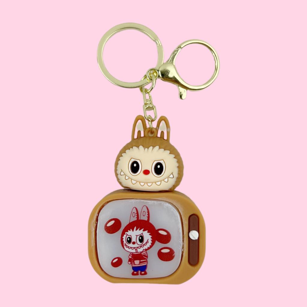 Luminous TV, Keychain, Schoolbag, Pendant, Children's Toys, Gifts, Doll Machine