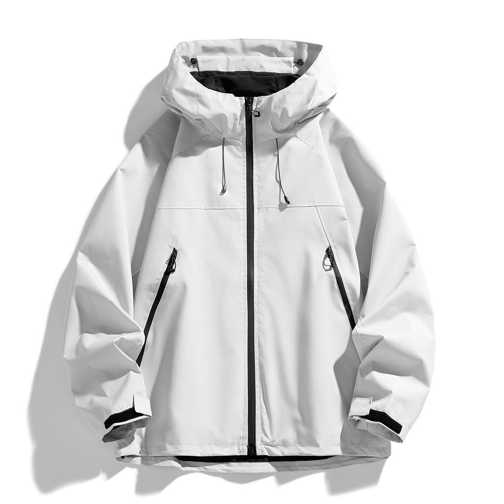 Men's Windproof Outdoor Color Block Casual Jacket - Spring/Autumn Fashionable Windbreaker
