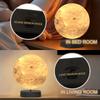 Levitating 3D Print Moon Lamp Magnetic Floating Moon Lamp Spinning Luna Night Light 3 Color Modes for Home Office Desk Decor