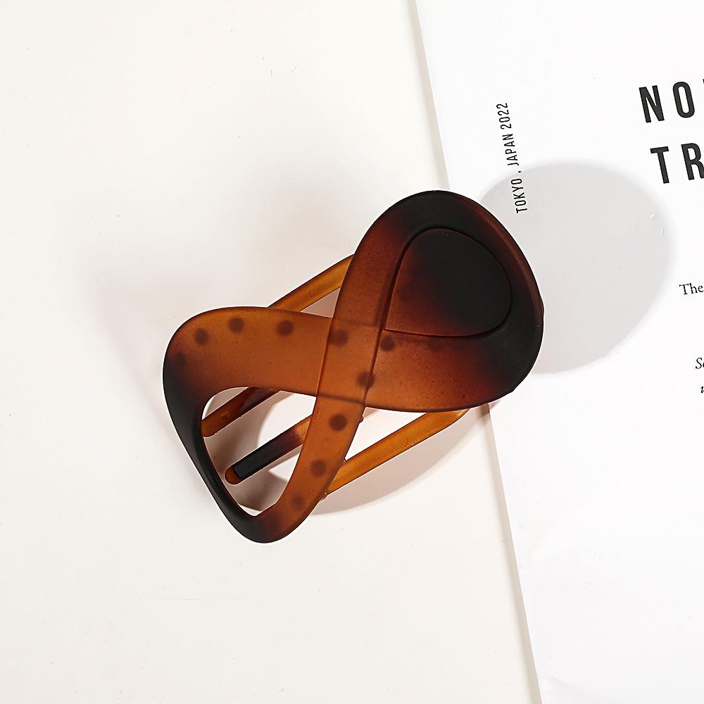 Trend PC Hair Clip Simple 8-shaped Infinity Styling Holder Shark Hair Claw Clip Hair Accessories For Women  New