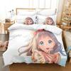 Fashion 3D Print Kawai Girl Beyond the Boundary Beding Set Bedrom Soft Modern Bedspreads Comefortable Soft with Soft Fabric Duvet Cover Pilowcase