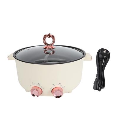Electric Dual Sided Hotpot 7L Large Capacity Double Flavor Hot Pot with Divider for Cooking Stir