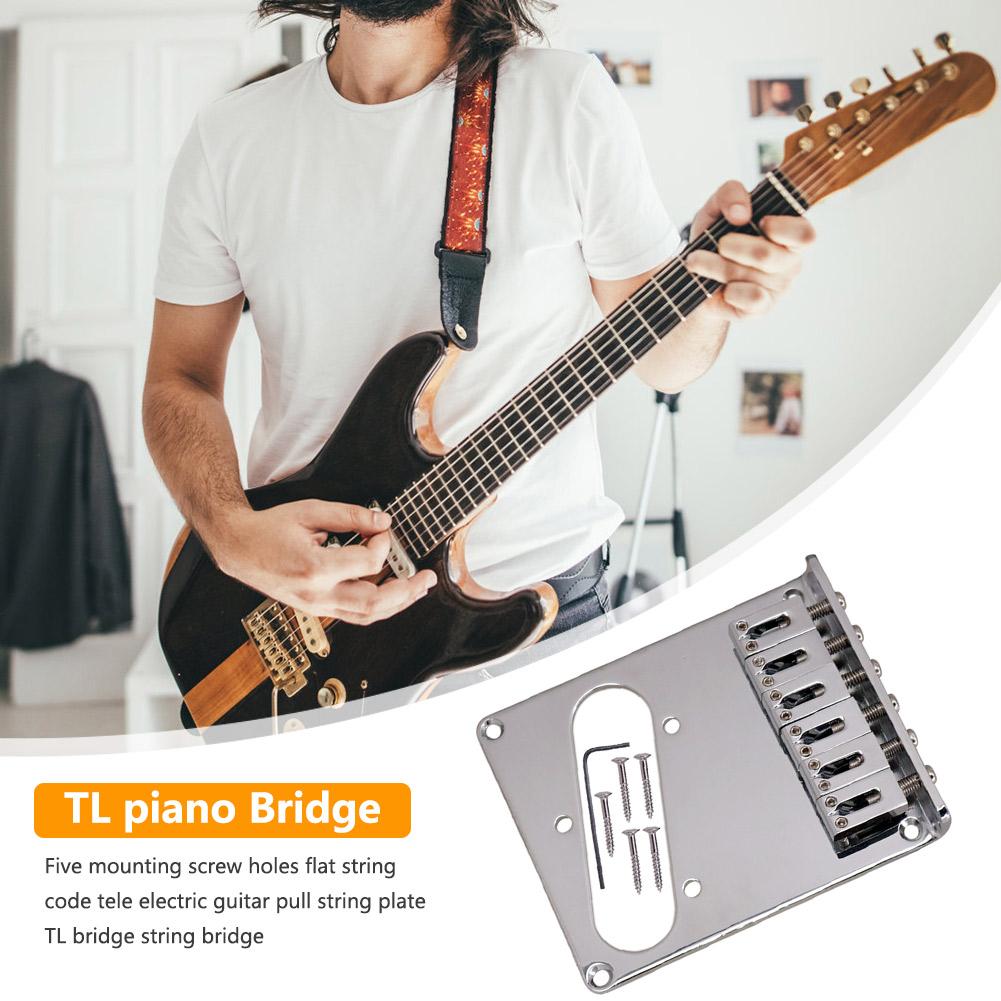 Gitarrenbrücke Sattel Zubehör Kits für Telecaster Tele TL E-Gitarre Ersatz Verstellbare Teile Zubehör