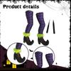 2 Pieces Halloween Witch Legs Wicked Prop with Stakes Party Lawn Yard Indoor Scary
