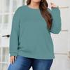 Plus Size Sweatshirt For  Women Oversized Crewneck Long Sleeve Pullover Tops