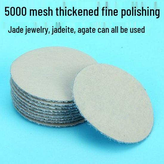 5-Inch Self-Adhesive Flocked Sandpaper Discs for Pneumatic Grinder - Perfect for Sanding, Polishing, and Woodworking Furniture.