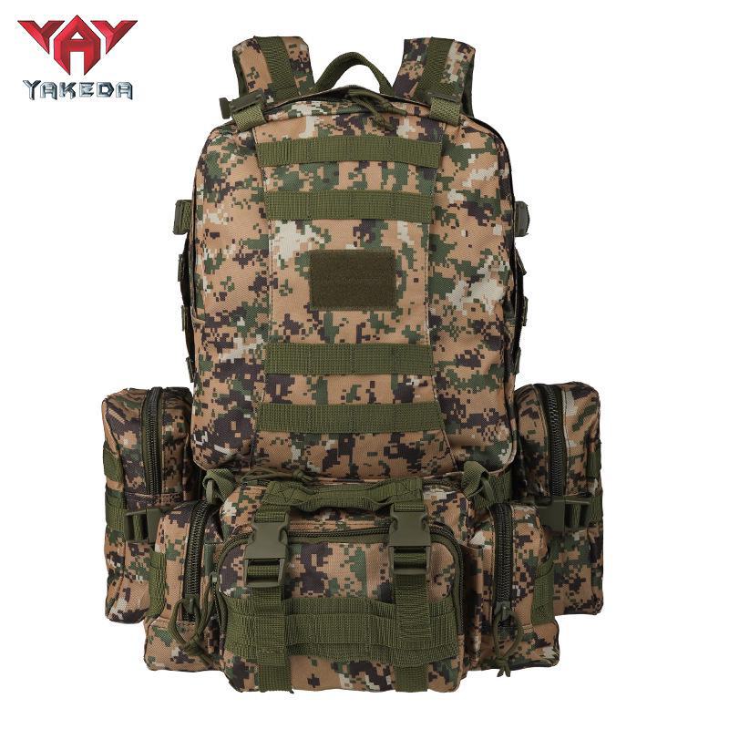 Yakoda Large Capacity Tactical Backpack for Outdoor Camping, Hiking, and Picnics - Wear-Resistant for Men and Women