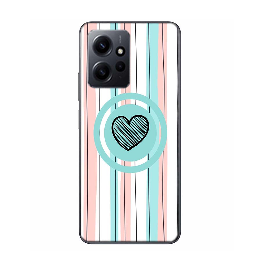 Rainbow Gradient Love Phone Case For Redmi Note 14 15 Pro 5G 13 12 Pro Plus 11 11T 11E 11S 10 Pro 10S 9 9S Cover Cell Clear TPU
