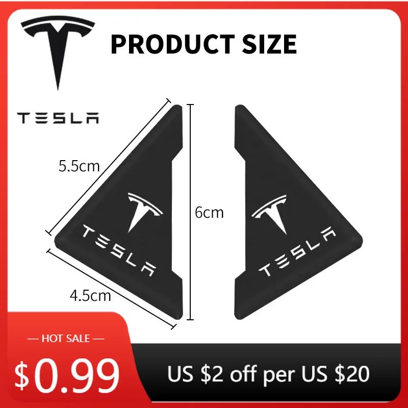 Samolepka na auto Tesla 2ks Silikonový kryt rohu dveří auta Chránič nárazníku proti poškrábání Pro Tesla model 3 model X Y styl MODEL S R