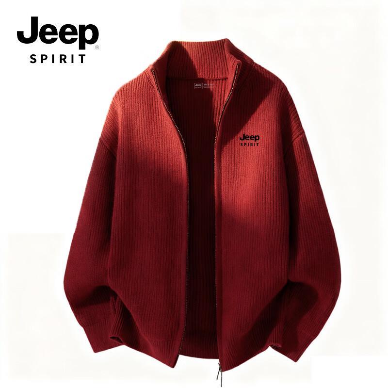 JEEP SPIRIT Herren Winter Strick Cardigan Jacke