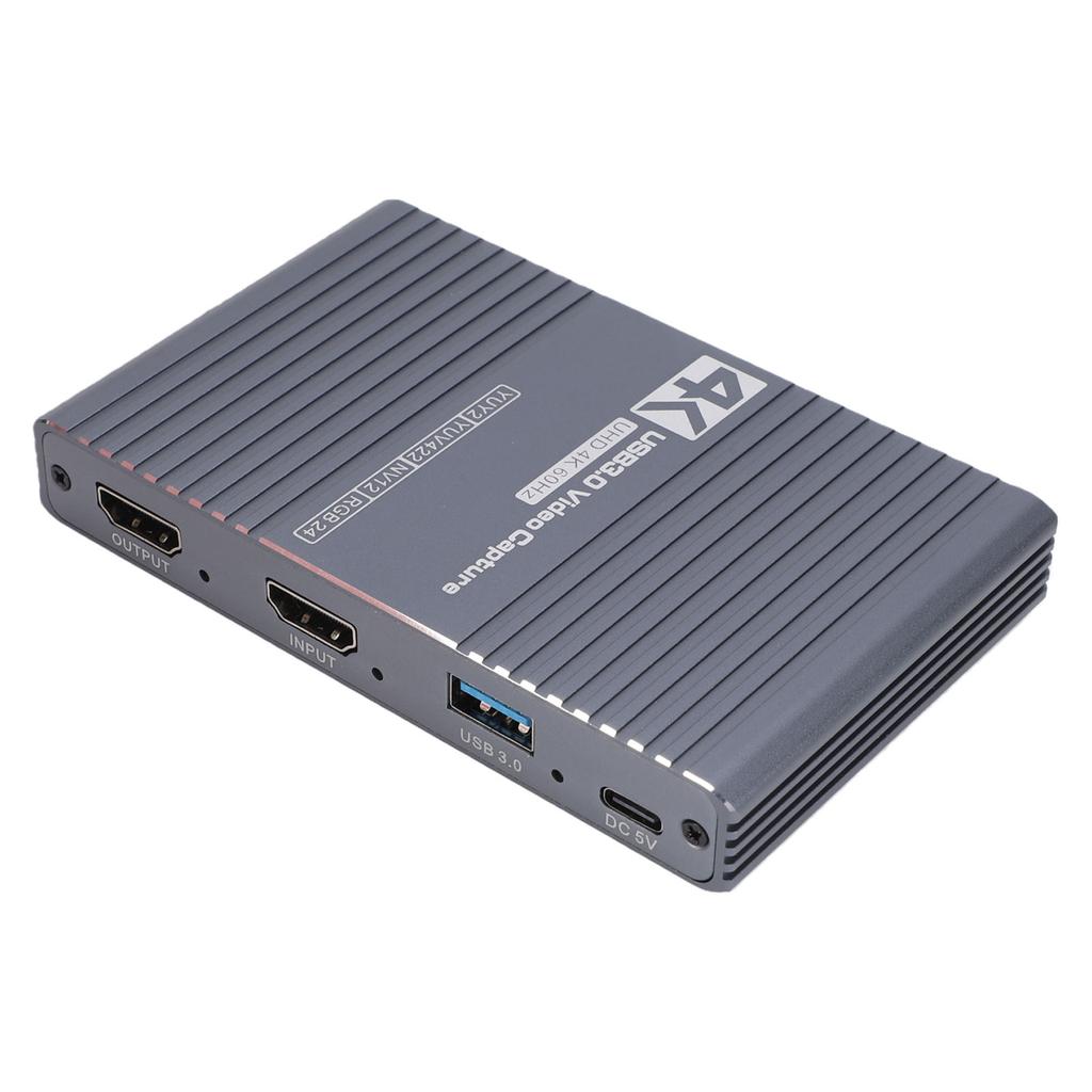 4K 60Hz Video Capture Card 1080P 60FPS USB 3.0 Video Capture Card with 3.5mm Ports Loop Out