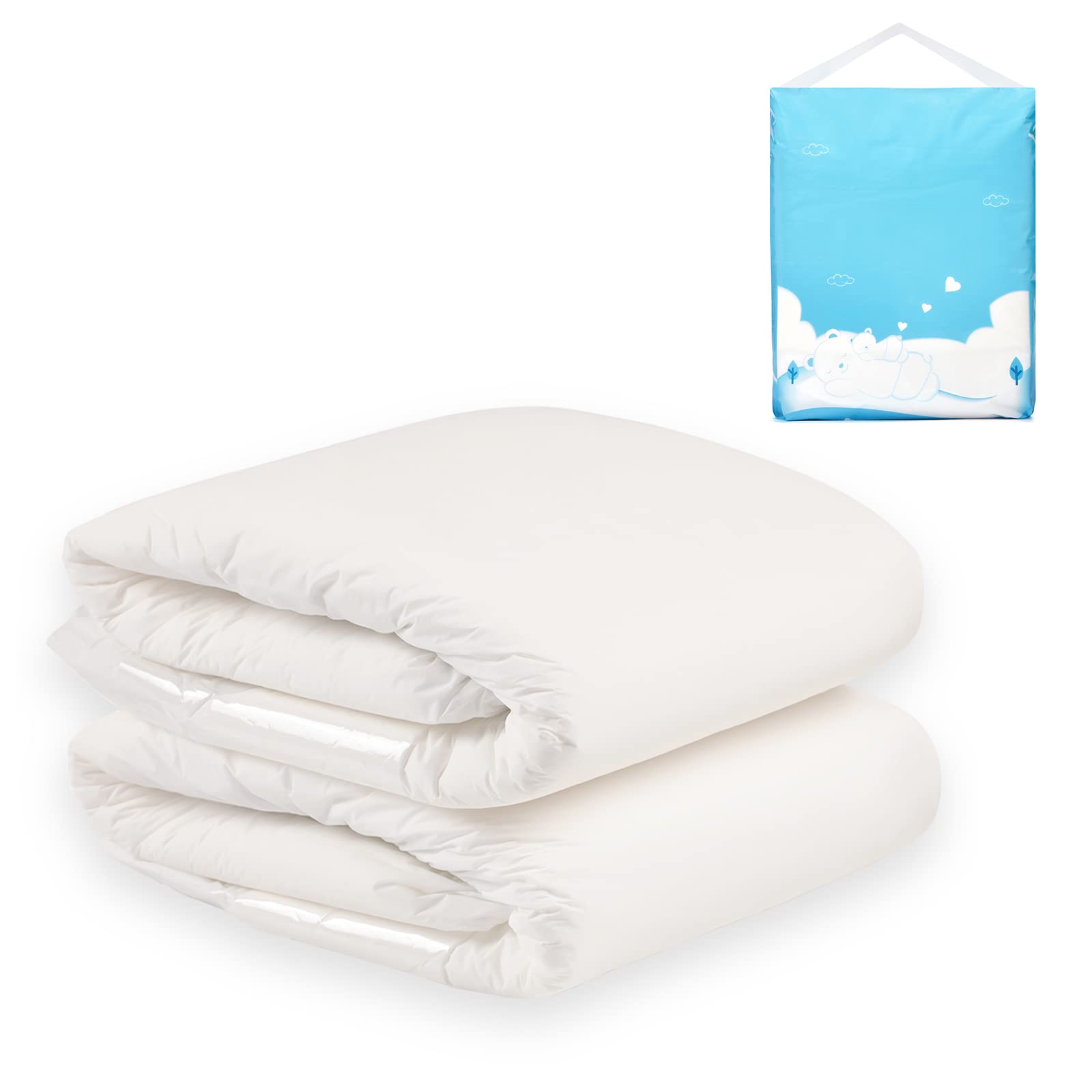 

LittleForBig Взрослый однотонный толстый подгузник Чисто-белые подгузники, трусы, цвет, трусы, 2 шт. [XL],