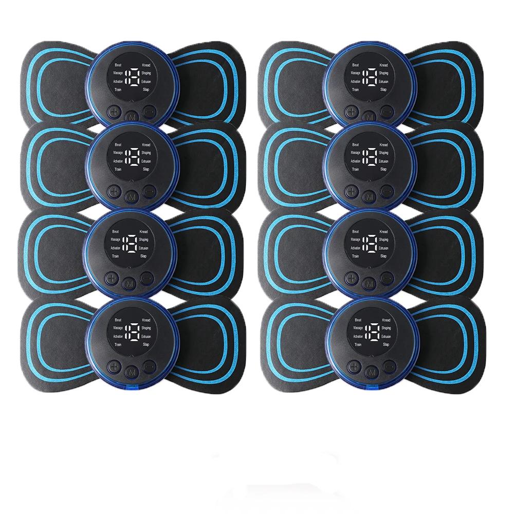 Ems Pulse Neck Massager Sticker Tens Muscle Stimulator Pain Relief Gel Pads for Back Cervical Massageador
