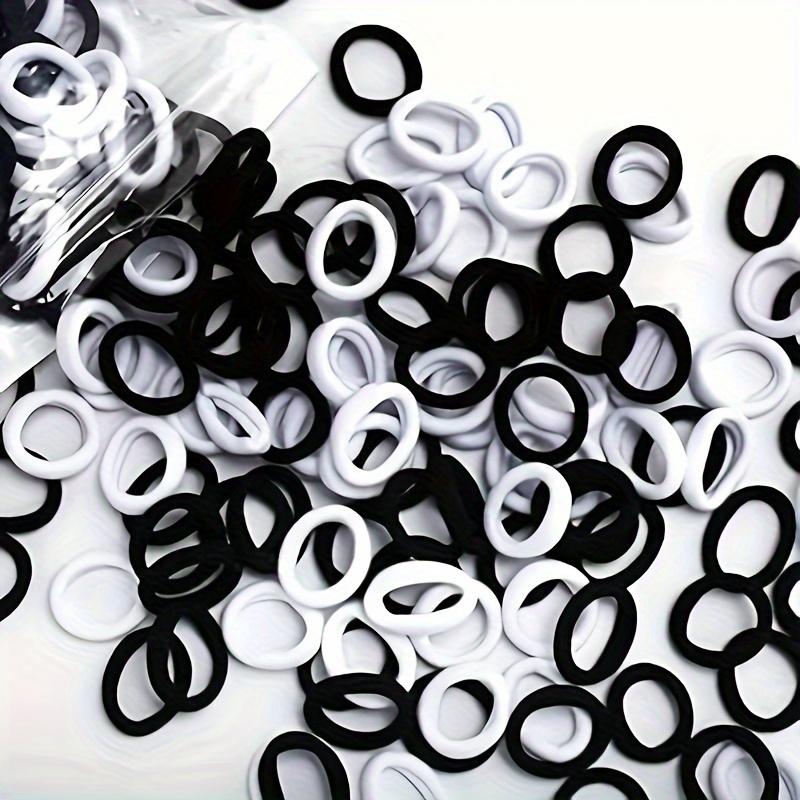 100 SZTUK Gumki do Włosów - Mini Bezszwowe Gumki do Włosów - Miękkie Uchwyty do Kucyka Odpowiednie Dla Kobiet