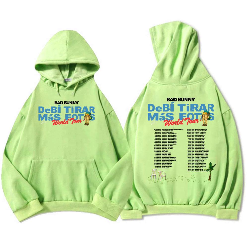 Powinienem był zrobić więcej zdjęć Tour 2026 Bluzy Album DTMF Bad Bunny Nadruk Bluzy Zimowe Polarowe Mężczyźni Kobiety Bluzy Unisex