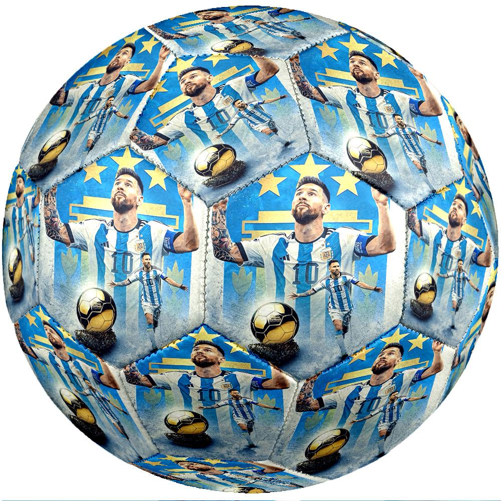 Lionel Messi Theme soccer ball Size 5 Soccer Ball Soft Touch Professional Training Football for Outdoor Sports
