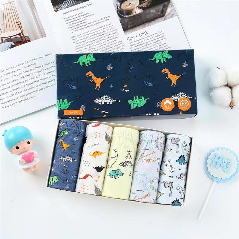 Korean Style Cotton Cartoon Triangle Underwear for Kids
