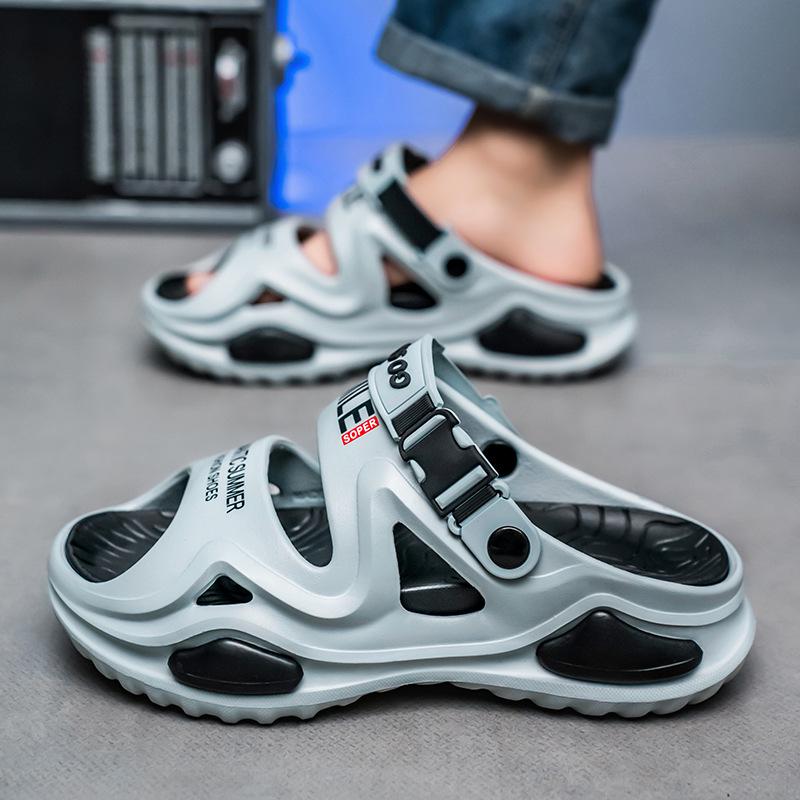Men's Summer Sandals for Senior Students: Versatile, Soft Bottom, Outdoor & Driving Wear, Dual-Use Sandals & Slippers.